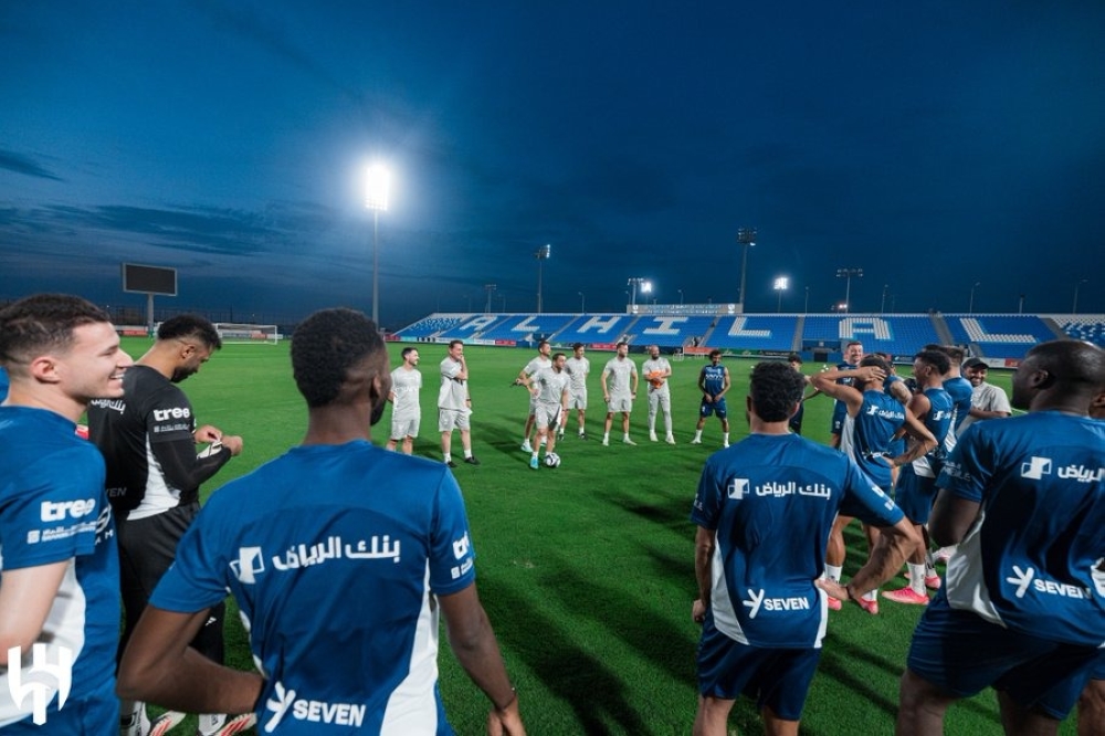 الهلال يخوض تدريبه الأول تحت قيادة الشلهوب